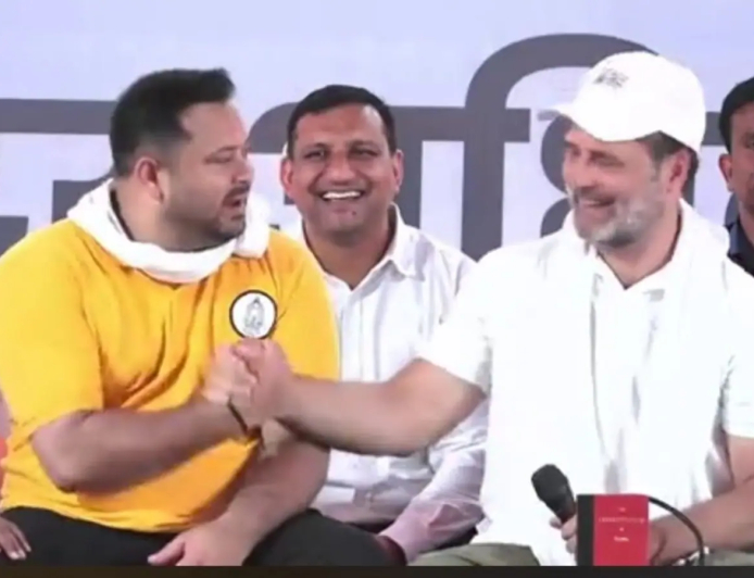 अररिया की प्रेस वार्ता में तेजस्वी यादव का बयान: “चिराग पासवान शादी कर लें”, राहुल गांधी ने मज़ाक में खुद पर ले लिया